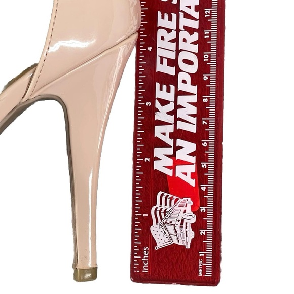 Madden Girl Womens Dafney Nude Cream Stiletto Peeptoe Ankle Strap Size 10M - Picture 6 of 10